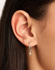 By Charlotte Starlight Hoops Sterling Silver