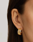 Charlotte 18k Gold Vermeil Woven Light Hoops