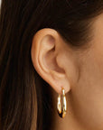 Charlotte 18k Gold Vermeil Radiant Energy Large Hoops