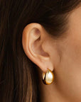 Charlotte 18k Gold Vermeil Sunkissed Large Hoops