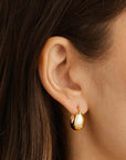 Charlotte 18k Gold Vermeil Sunkissed Small Hoops