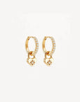 By Charlotte 18k Gold Vermeil Love Unlocked Padlock Hoops