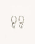 By Charlotte Sterling Silver Love Unlocked Padlock Hoops