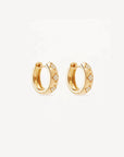 By Charlotte 18k Gold Vermeil Bloom With You Lotus Hoops