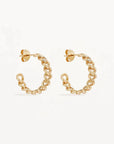 By Charlotte Radiant Curb Hoops 18kt Gold Vermeil