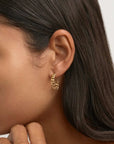 By Charlotte Radiant Curb Hoops 18kt Gold Vermeil