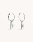 By Charlotte Lotus Hoops Sterling Silver