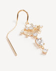By Charlotte Lotus Rain Thread Earrings 18k Gold Vermeil