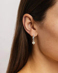 By Charlotte Bloom Within Lotus Hoops Sterling Silver