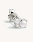 By Charlotte Love in Stillness Pearl Stud Earrings Sterling Silver