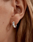 By Charlotte I Breathe I Become Hoops Sterling Silver