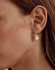 By Charlotte Dive Into Serenity Pearl Earrings 18k Gold Vermeil