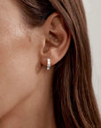 By Charlotte Breathe In Stillness Hoops Sterling Silver
