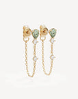 By Charlotte Aura Chain Earrings Gold