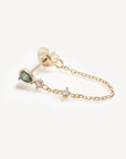 By Charlotte Aura Chain Earrings Gold