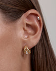 By Charlotte Vermeil Celestial Path Hoops Gold