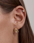By Charlotte Vermeil Celestial Path Hoops Gold