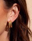 Arms of Eve Elodi Hoop Earrings Gold