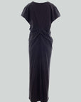 Rabens Saloner Phoenix Vinatge Jersey Dress Faded Black