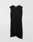 Bassike Slim Muscle Tank Dress Black