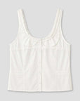 Deiji Studios Frills Top White