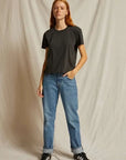 PerfectWhiteTee Harley Boxy Crewneck Tee Vintage Black