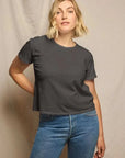 PerfectWhiteTee Harley Boxy Crewneck Tee Vintage Black