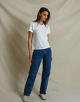 Perfectwhitetee Harley Boxy Crew White