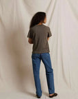 PerfectWhiteTee Hendrix Boxy V Neck Tee Dark Olive