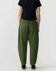Bassike Cotton Canvas Panelled Pant Khaki