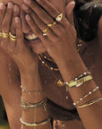 Arms of Eve Jayde Cuff Bracelet Gold