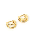 Arms of Eve Jean Huggie Earrings Gold