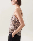 Silk Laundry Bias Cut Cami Aster Floral