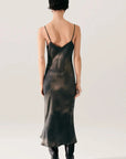 Silk Laundry 90s Slip Dress Smoke