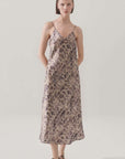 Silk Laundry 90s Slip Dress Aster Floral