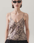 Silk Laundry Bias Cut Cami Aster Floral