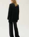 Silk Laundry Boyfriend Shirt Black