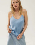 Silk Laundry Bias Cut Cami Sky