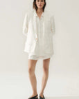Silk Laundry Twill Miami Blazer White