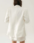 Silk Laundry Twill Miami Blazer White