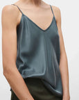 Silk Laundry Bias Cut Cami Slate