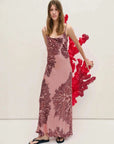 Silk Laundry 1996 Dress Pressed Coral