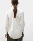 Silk Laundry Bias Cut Shirt White