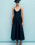 Silk Laundry Dive Dress Black