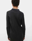 Silk Laundry Bias Cut Shirt Black