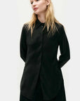 Silk Laundry Bias Cut Shirt Black