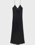Silk Laundry Deco Rouleau Dress Black