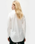 Silk Laundry Bias Cut Shirt White