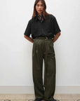 Silk Laundry Short Sleeve Boyfriend Shirt Black