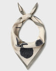 Silk Laundry Cotton Silk Scarf Seashells One Size